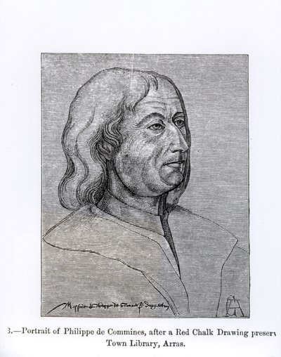 Portrait of Philippe de Commines, illustration from 